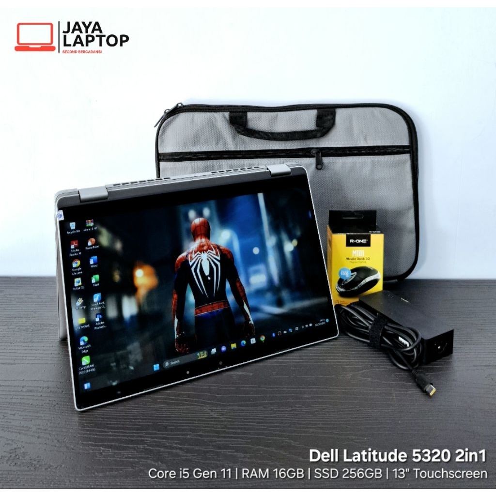 Dell Latitude 5320 2in1 Core i5 Gen 11 RAM 16GB SSD 256GB Tablet Laptop Second Bekas