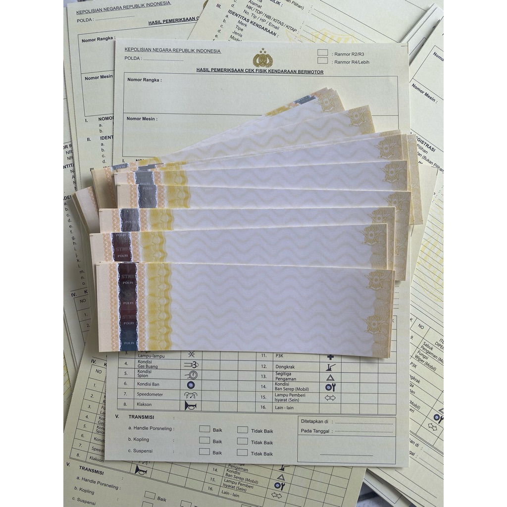 

Kertas Gesek Nomor Rangka dan Mesin Samsat - Alat Cek Fisik Kendaraan Bantuan