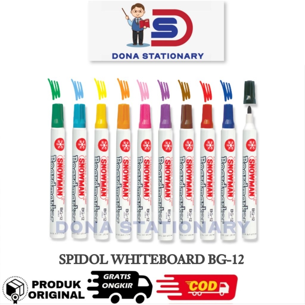 

[ 1 PCS ] SPIDOL SNOWMAN BG-12 WHITEBOARD | SPIDOL WHITEBOAR MURAH