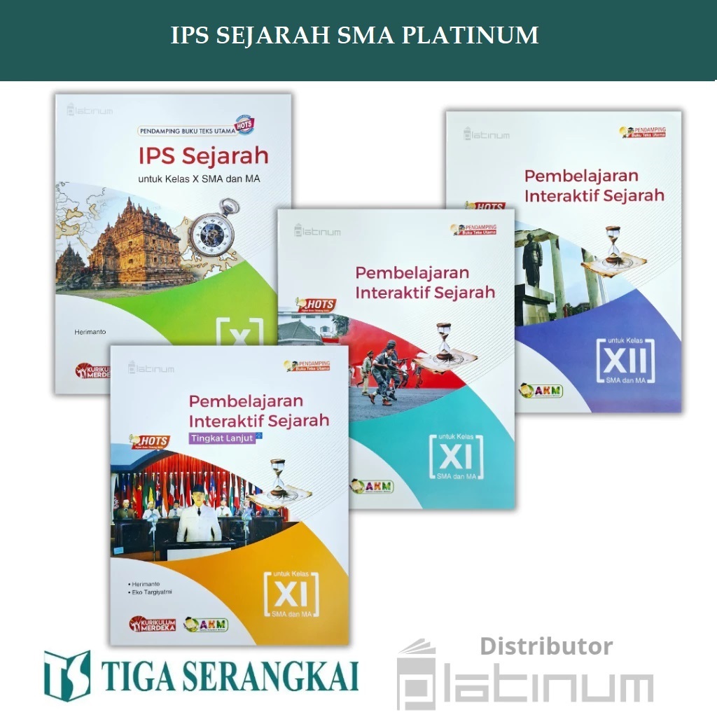 Buku Pembelajaran Interaktif Sejarah SMA / Sejarah Kelas 11 12 SMA / Kurikulum Merdeka /Platinum