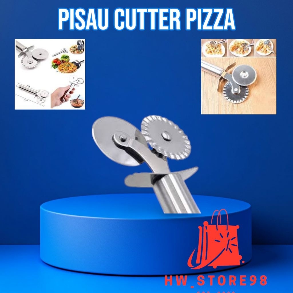 

PISAU CUTTER PIZZA//PEMOTONG PIZZA DOUBEL CUTTER//cutter pizza stainless