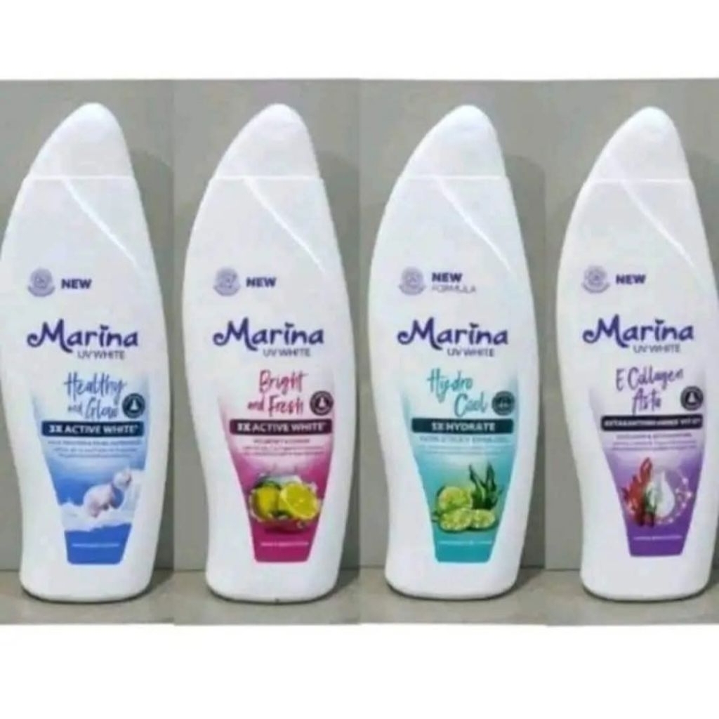 ♥️RINDA♥️ MARINA UV WHITE//BODY LOTION MARINA//MARINA BIRU//COD