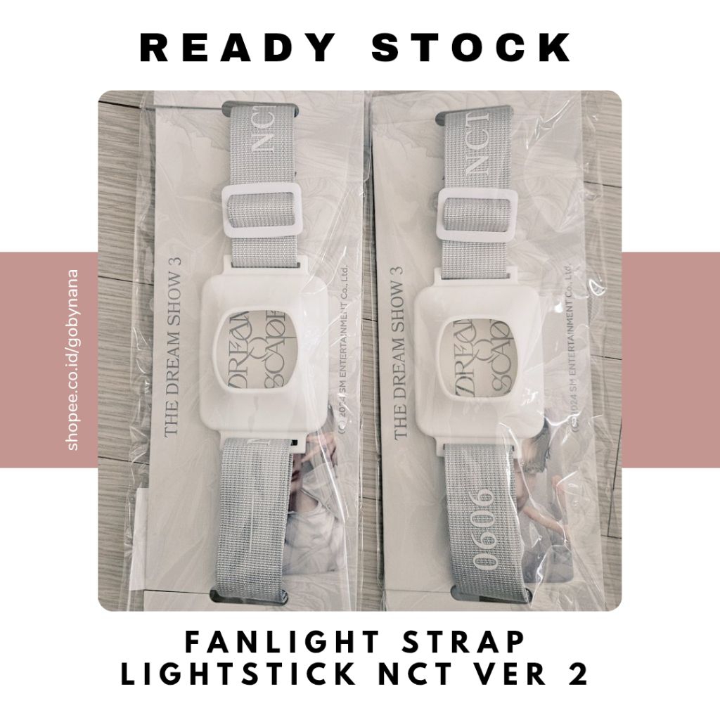 (READY STOCK) NCT DREAM MD DREAM SCAPE SEOUL THE DREAM SHOW 3 FANLIGHT STRAP LIGHTSTICK VER 2 SEALED