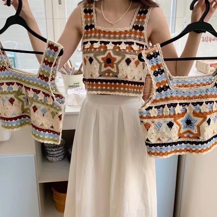 Vest Korea  Cropped Recomended Top Crop Rajut Korean Style