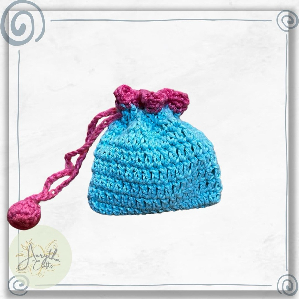 Rajut Tas Kecil - Small Pouch - Kantong Rajut - Case AirPods - Souvenir