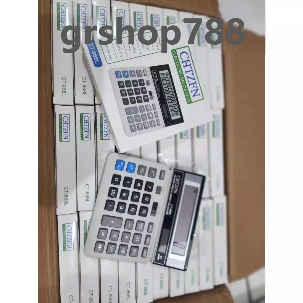 

Kalkulator CT-868N 12 Digit / Calculator Check Dual Power otomatis / Kalkulator 12 Alat Hitung