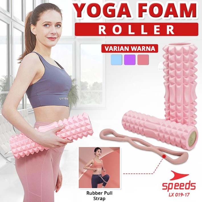 KODE J77Q SPEEDS Yoga Foam Roller Alat Olahraga Yoga Senam Bantal Yoga Pilates Foam Yoga Rumble Roll