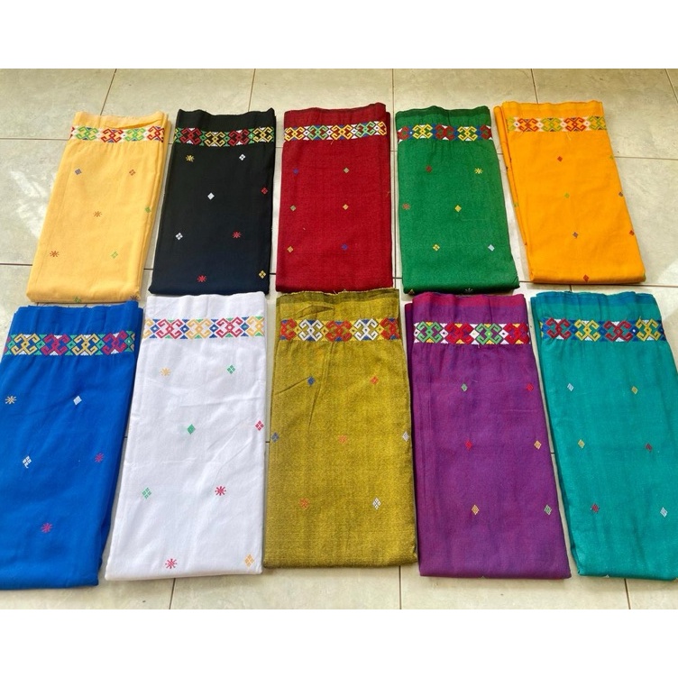 KODE R85N kain tenun pabintik bordir motif toraja