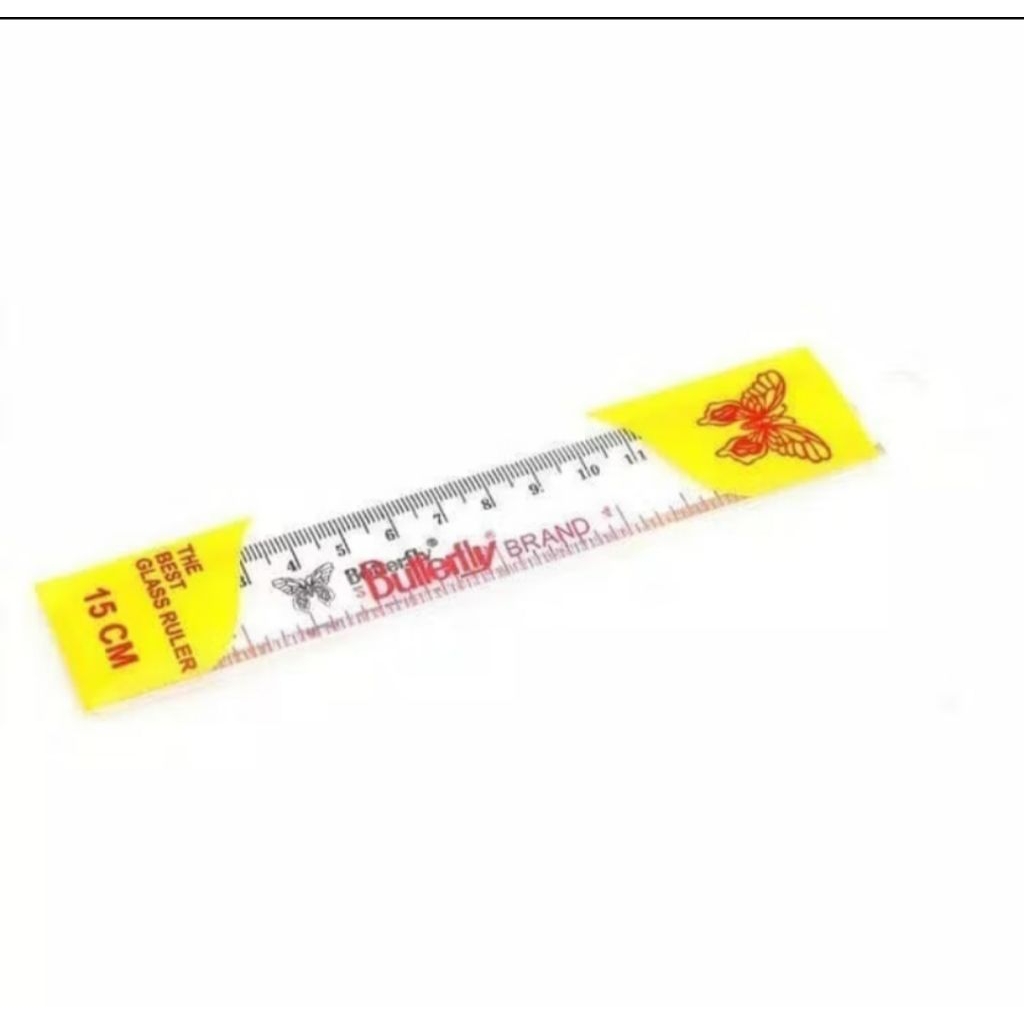 

PENGGARIS PLASTIK 15 CM / PENGGARIS 15 CM BUTTERFLY ++