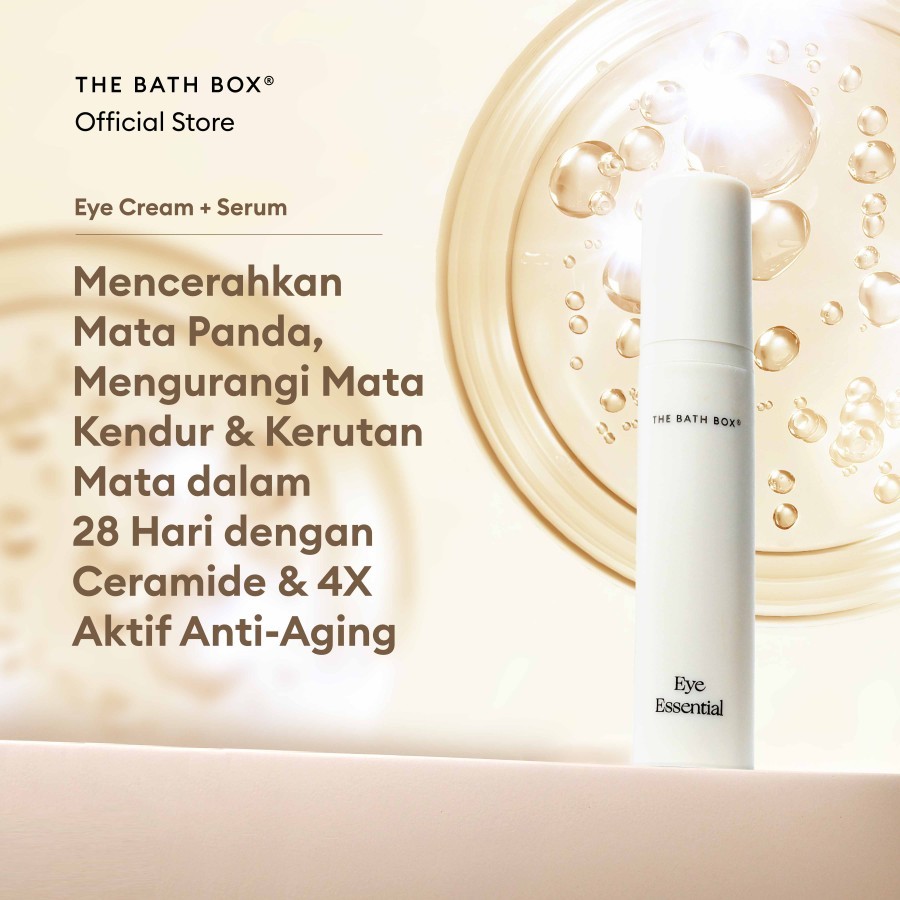 THE BATH BOX - Eye Essential Serum (Kelopak Mata Kendur, Dark Circle, Kantung Mata, Mata Panda)