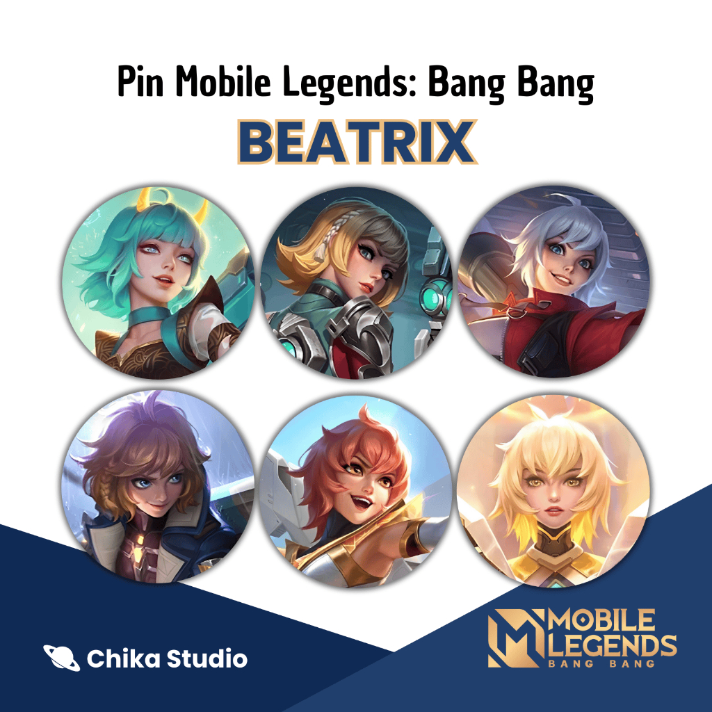 Pin Button Peniti Merchandise Mobile Legends: Bang Bang - Beatrix
