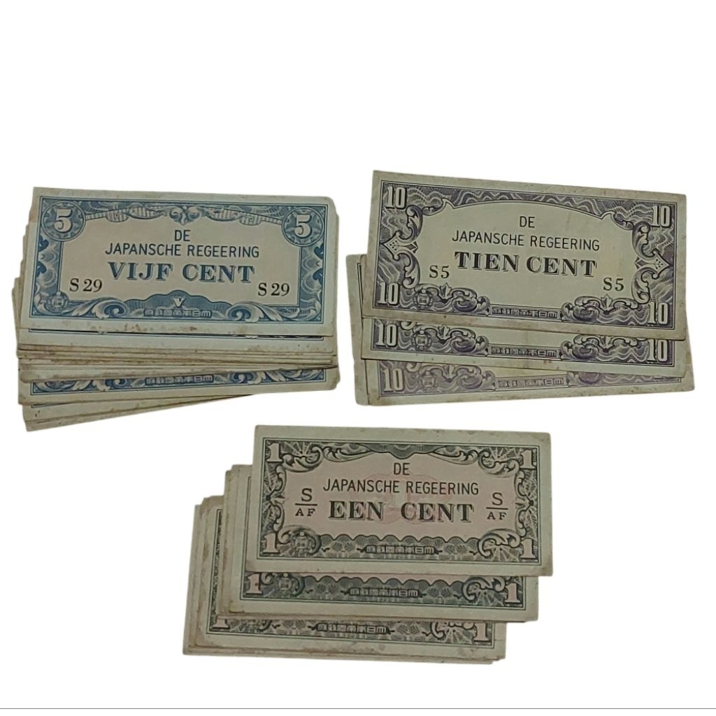1 SET UANG KUNO SEN Zaman Jepang 1952 /1 Cent, 5 Cent 10 Cent Dai Nipon/ Uang kuno ORIGINAL ASLI