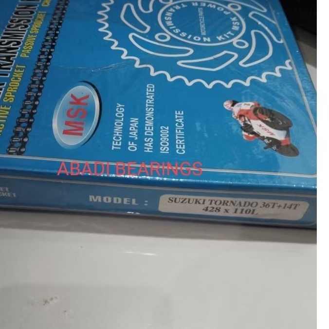 GEAR SET RANTAI SUZUKI TORNADO 428X110L MSK