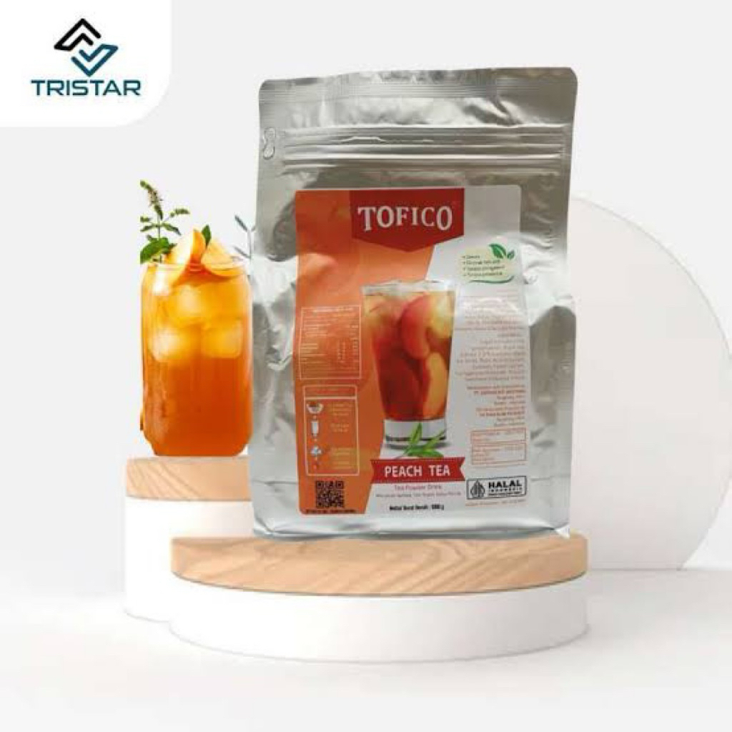 

Tofico Powder Peach Tea 1 Kg - bubuk minuman rasa peach termurah