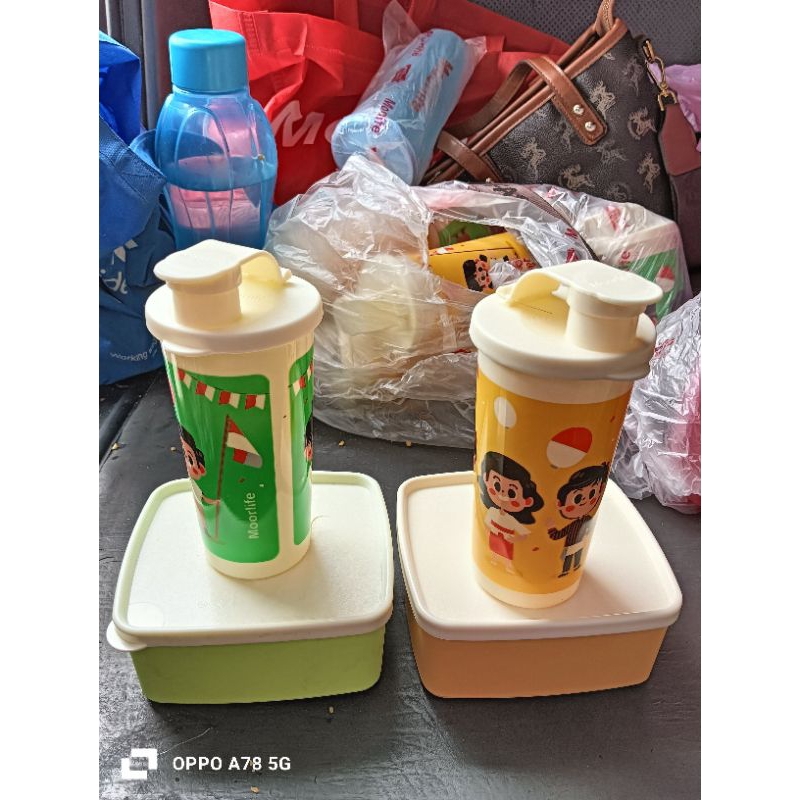 SET WADAH MAKAN ANAK/ MOORLIFE SET BEKAL ANAK TK/ BONTOT MOORLIFE