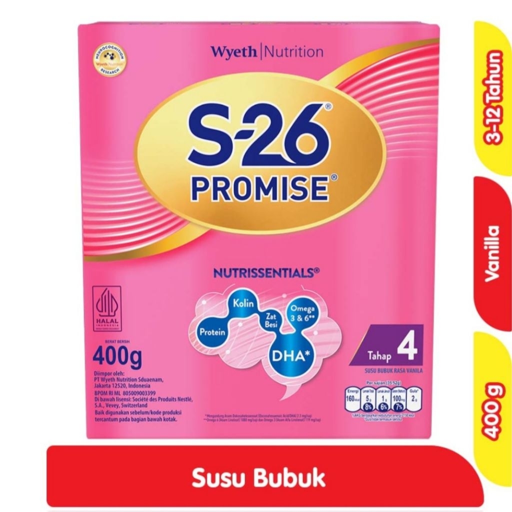 

S-26 Promise Tahap 4 Vanila 400G