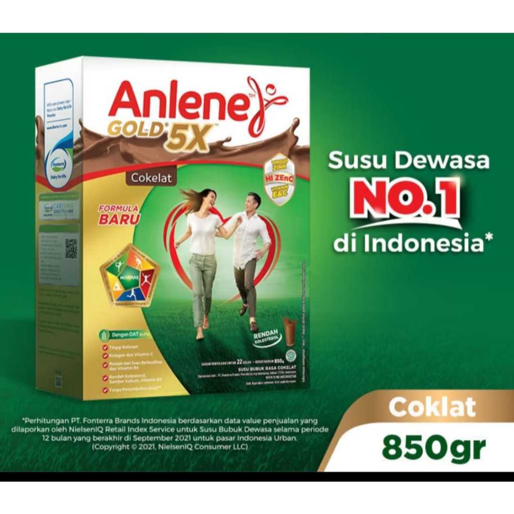 

ANLENE GOLD 5 X VANILA COKLAT ORIGINAL 850GRAM