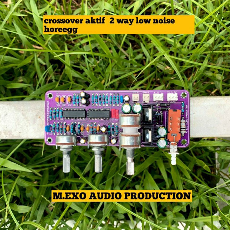 KODE H32K Kit Crossover Aktif Lpf 24db Asli 2 Way Subwoofer Dan Mid High ic Original