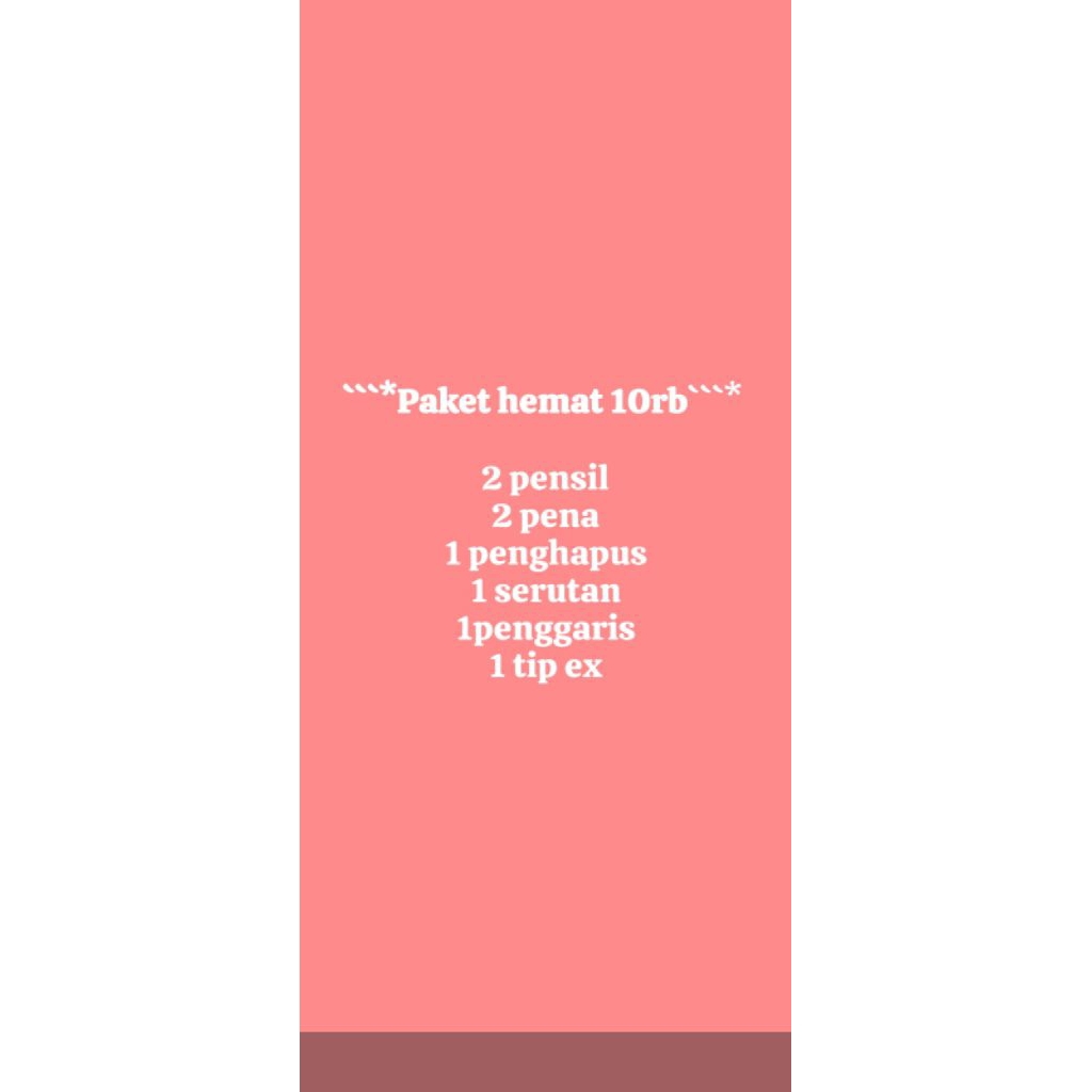 

set alat tulis paket lengkap hemat lebih murah