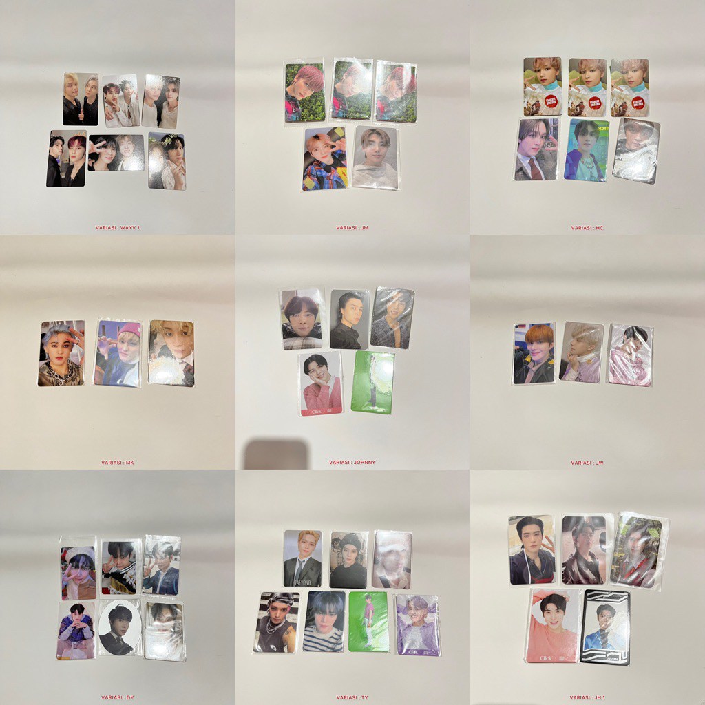 [PAKET BUNDLING HEMAT] AAB PC OFFICIAL NCT 127 DREAM WAYV MEMBER GROUP