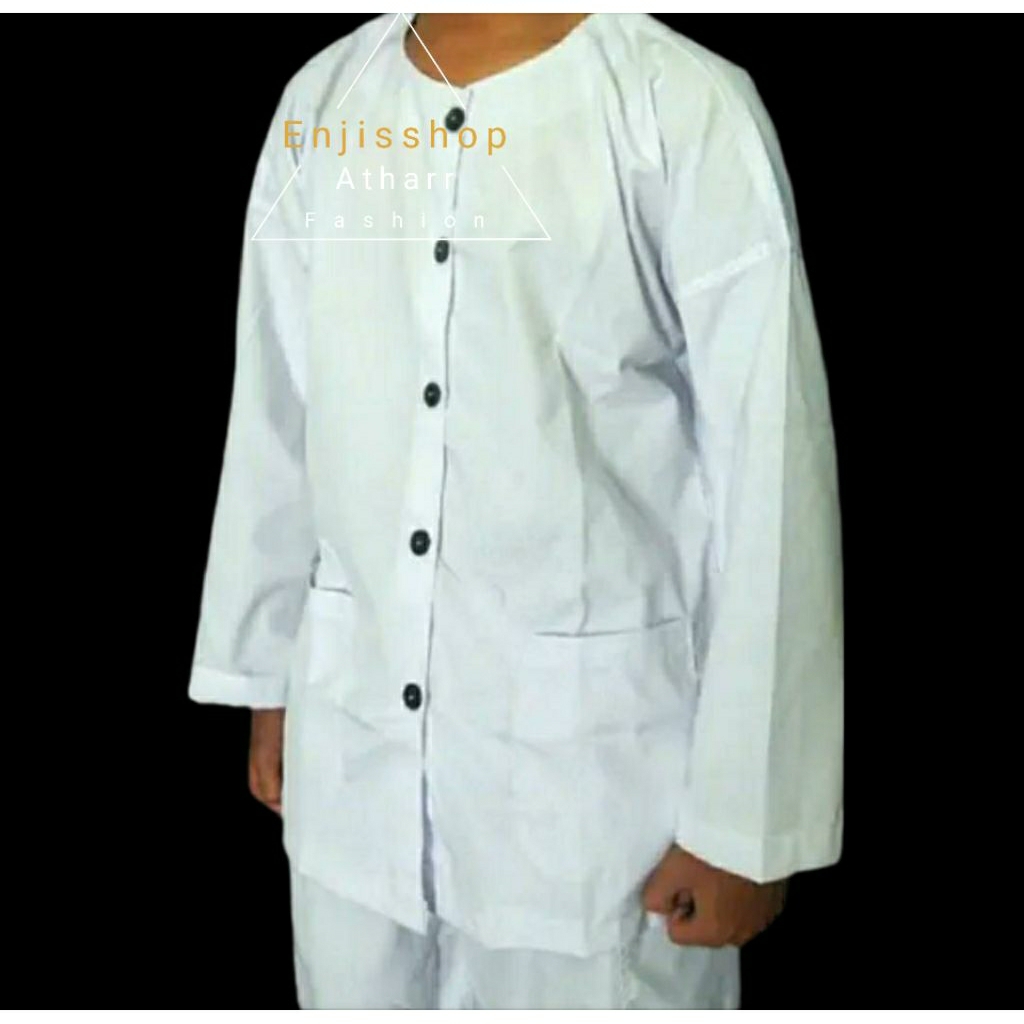 setelan pangsi putih dewasa # setelan baju kampret dewasa # setelan baju tangan panjang dewasa