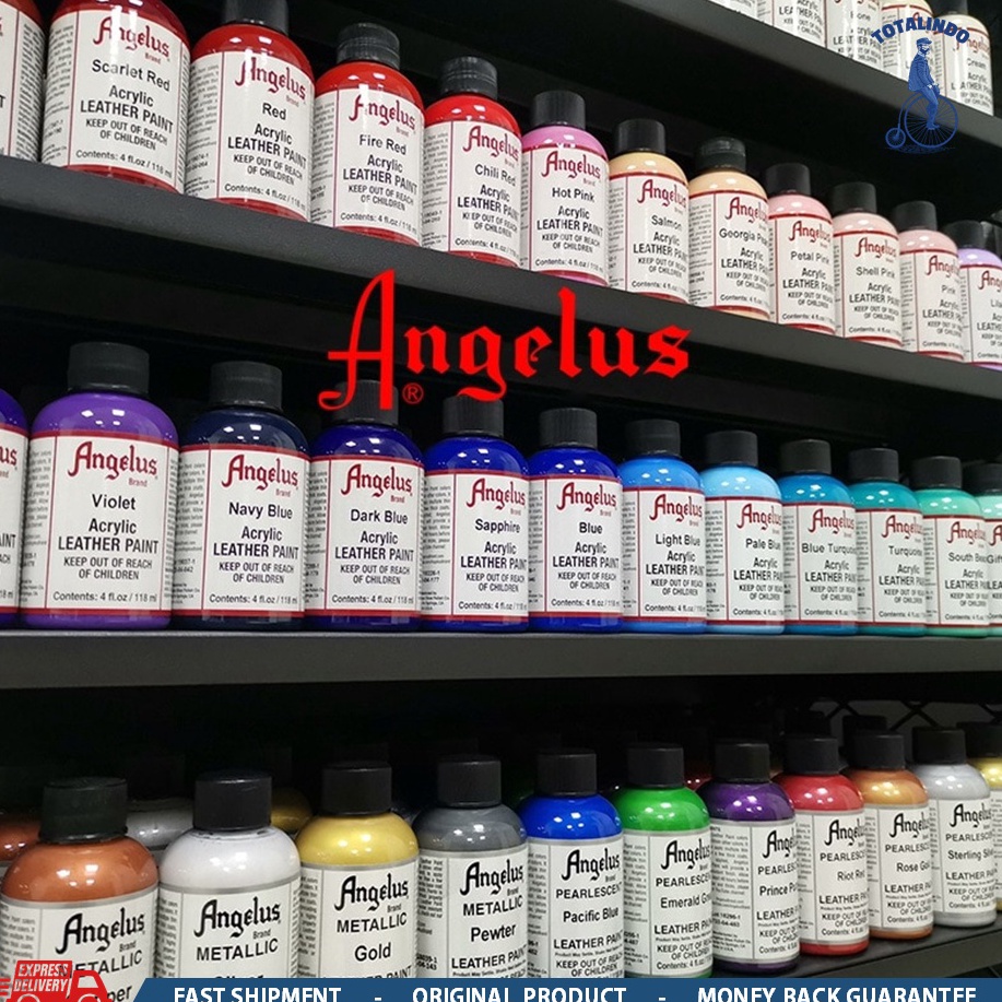 

KODE L6D Angelus Acrylic Leather Paint 4 oz 118ml Cat Khusus Kulit Rubber Sol Sepatu Tas Jok Mobil Sofa