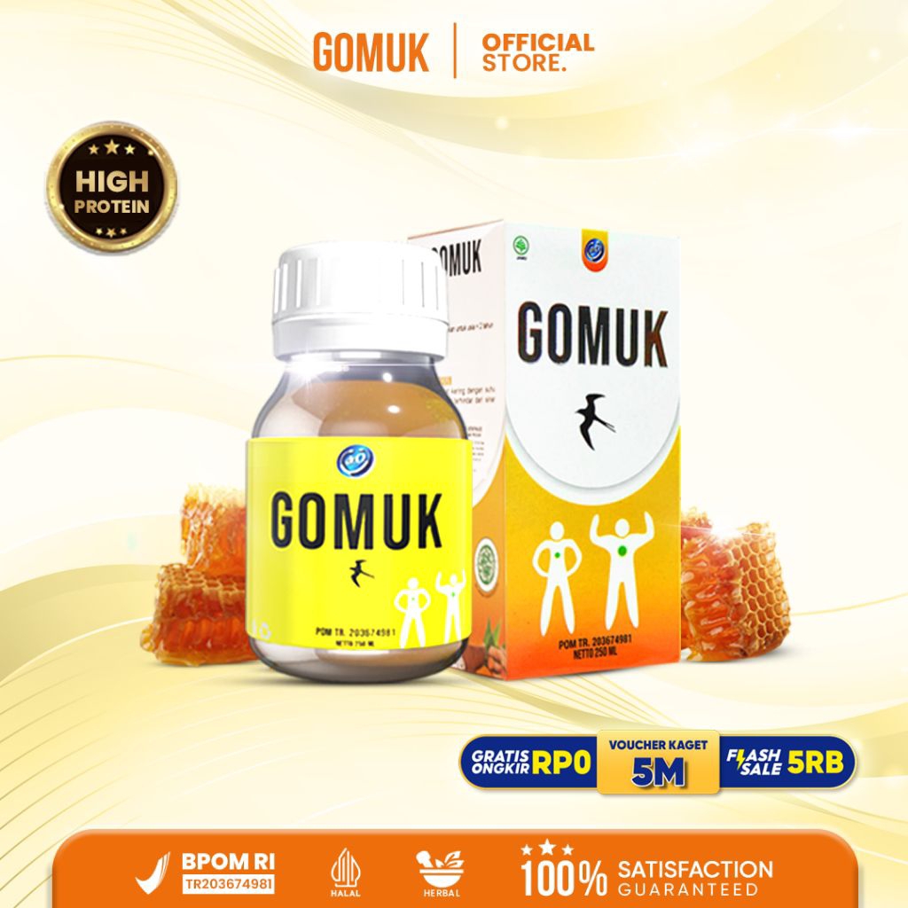 

GOMUK - Madu Herbal Kesehatan | Sarang Walet Putih | Madu Hutan Liar - 1pcs