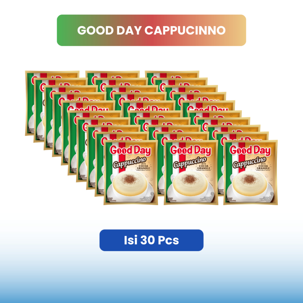 

Jual Good Day Cappucinno Paket 30 Saset / 3 Renceng
