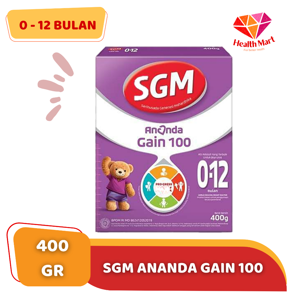 

SGM ANANDA GAIN 100 400gr | usia 0 - 12 bulan