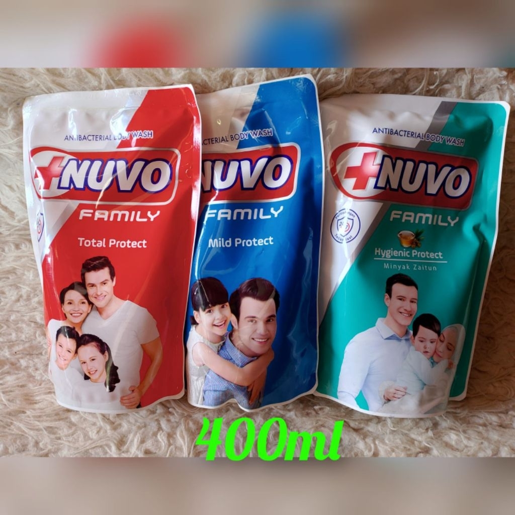 NUVO CAIR 400ML /Nuvo bodywash/nuvo antibacterial/ sabun nuvo cair