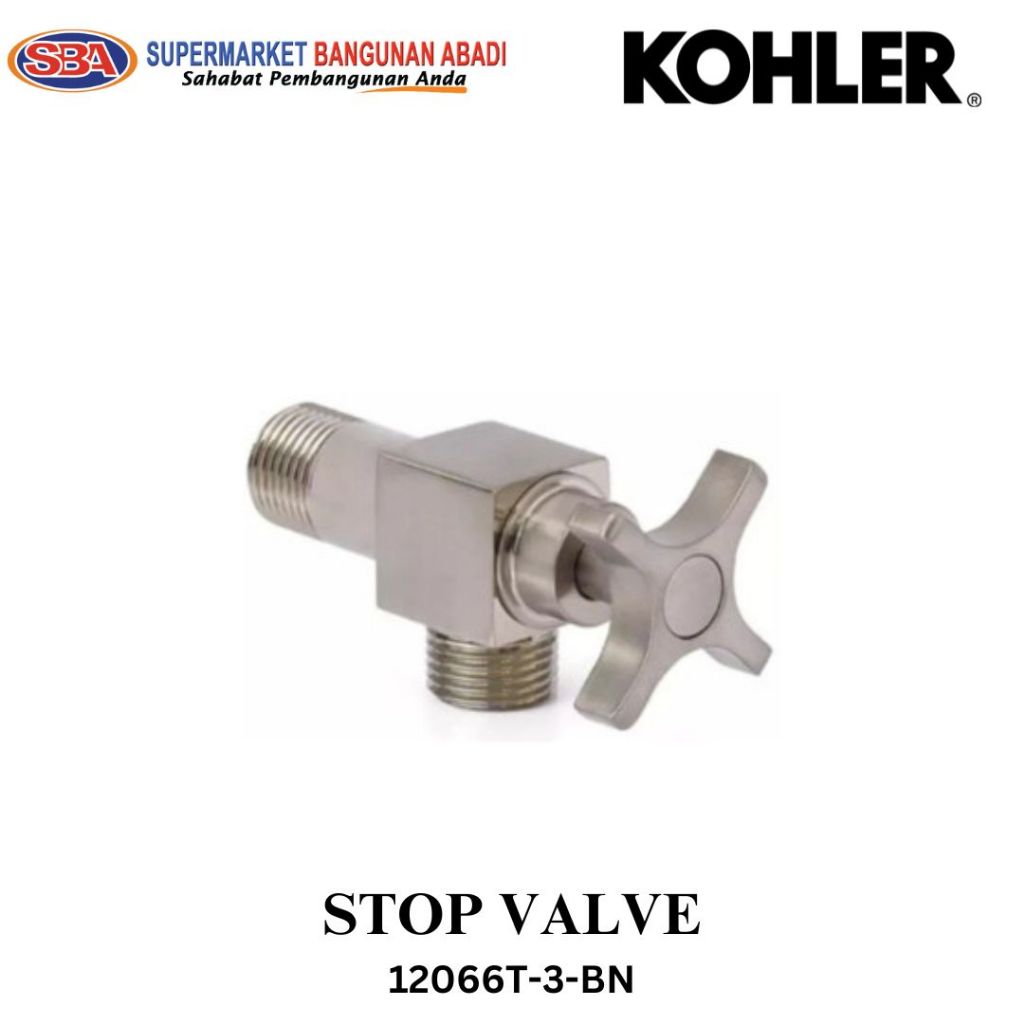 Stop Valve Kohler | 12066T-3-BN | Stop Kran Kohler