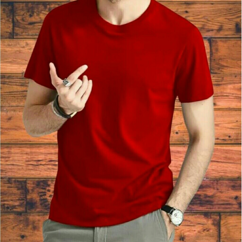 Kaos polos pria cotton combed 24s