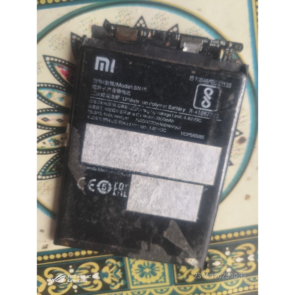 baterai original redmi note 5 pro