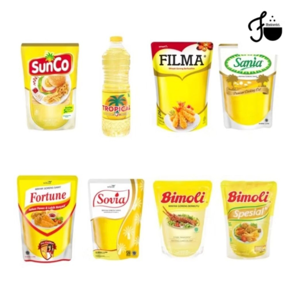 

Minyak Goreng 2 Liter Kemasan Pouch FILMA, SUNCO,BIMOLI,RESTO