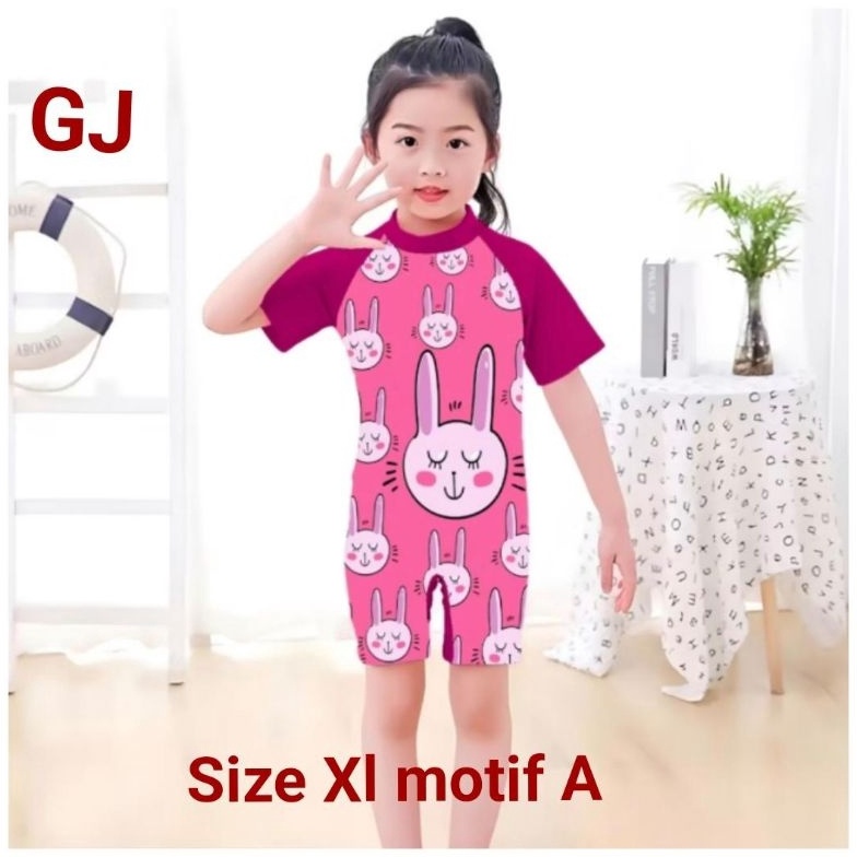 KODE Y52J Baju Renang Anak Cewek Karakter Swimsuit Terbaru renang anak swimsuit surfer girl