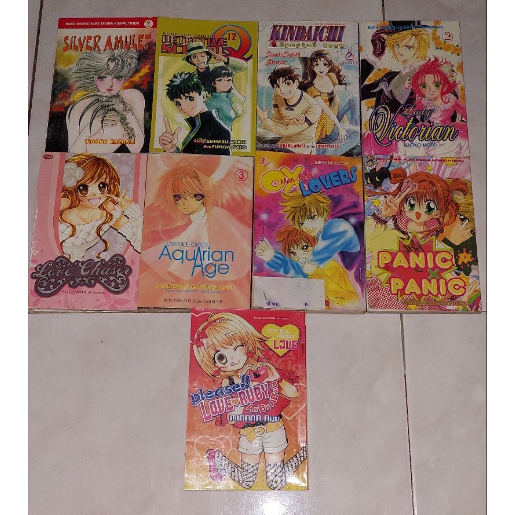 Komik SILVER AMULET 2 / DETECTIVE SCHOOL 12 / KINDAICHI 2 / LADY VICTORIAN / LOVE CHASER / AQUARIAN 