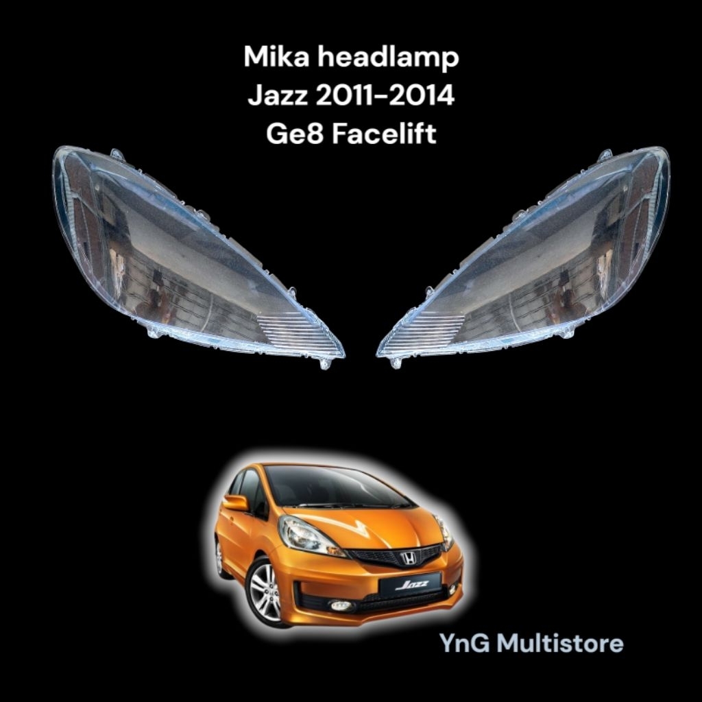 Mika headlamp lampu depan Jazz 2011-2014 ge8 facelift