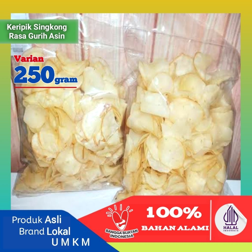 

Keripik Singkong gurih asin 250gram