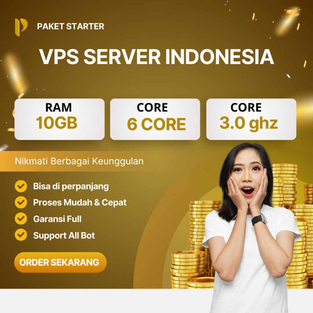 (VPS) | 10 GB RAM SERVER INDONESIA