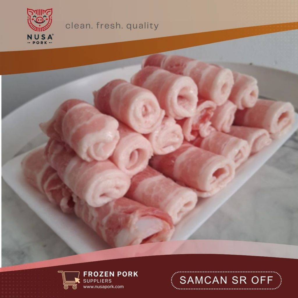 

Samcan Slice 500gr – Pork Belly Off SR Slice Frozen | Nusa Pork