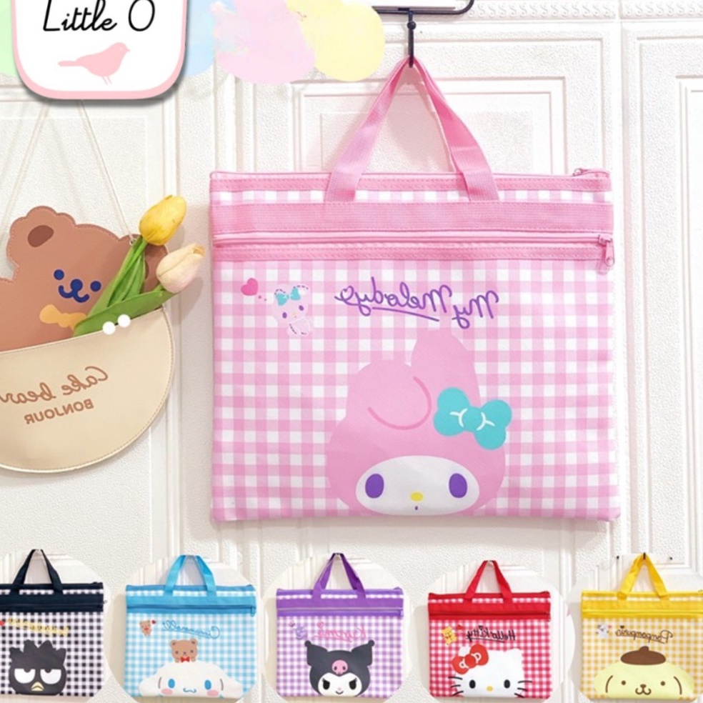 

KODE G9U SANRIO MAP KAIN TAS FOLDER ANAK Phoebe Tas Map Kain tas buku les anak Tas Serbaguna