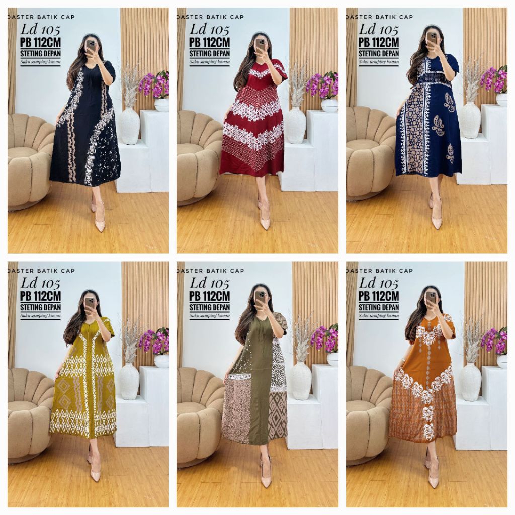 Daster Cap Busui Rayon Premium Terbaru Khas Pekalongan Kain Tebal dan Adem