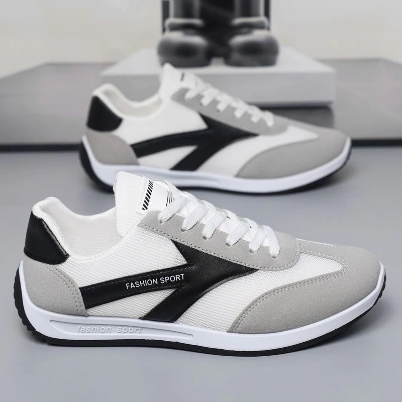 Sepatu kets pria serbaguna pria kasual sol tebal tinggi sepatu mode Forrest Gump