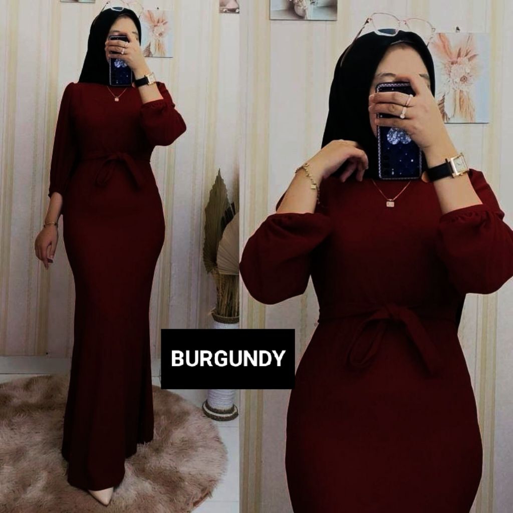 Nadira dress mermaid - dress kondangan ootd wanita remaja- dress duyung