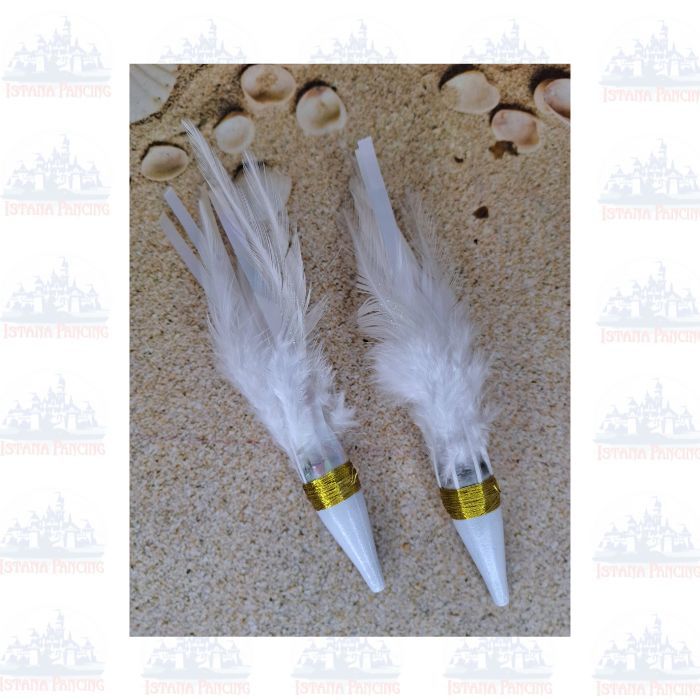 UMPAN BULU AYAM 3 RASA WARNA PUTIH