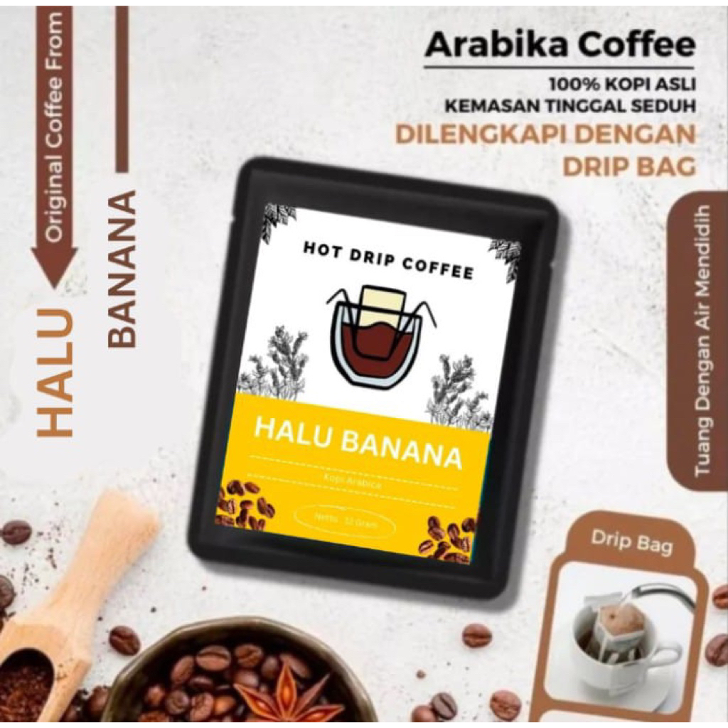

Dripbag Coffee Sachet Halu Banana Arabica