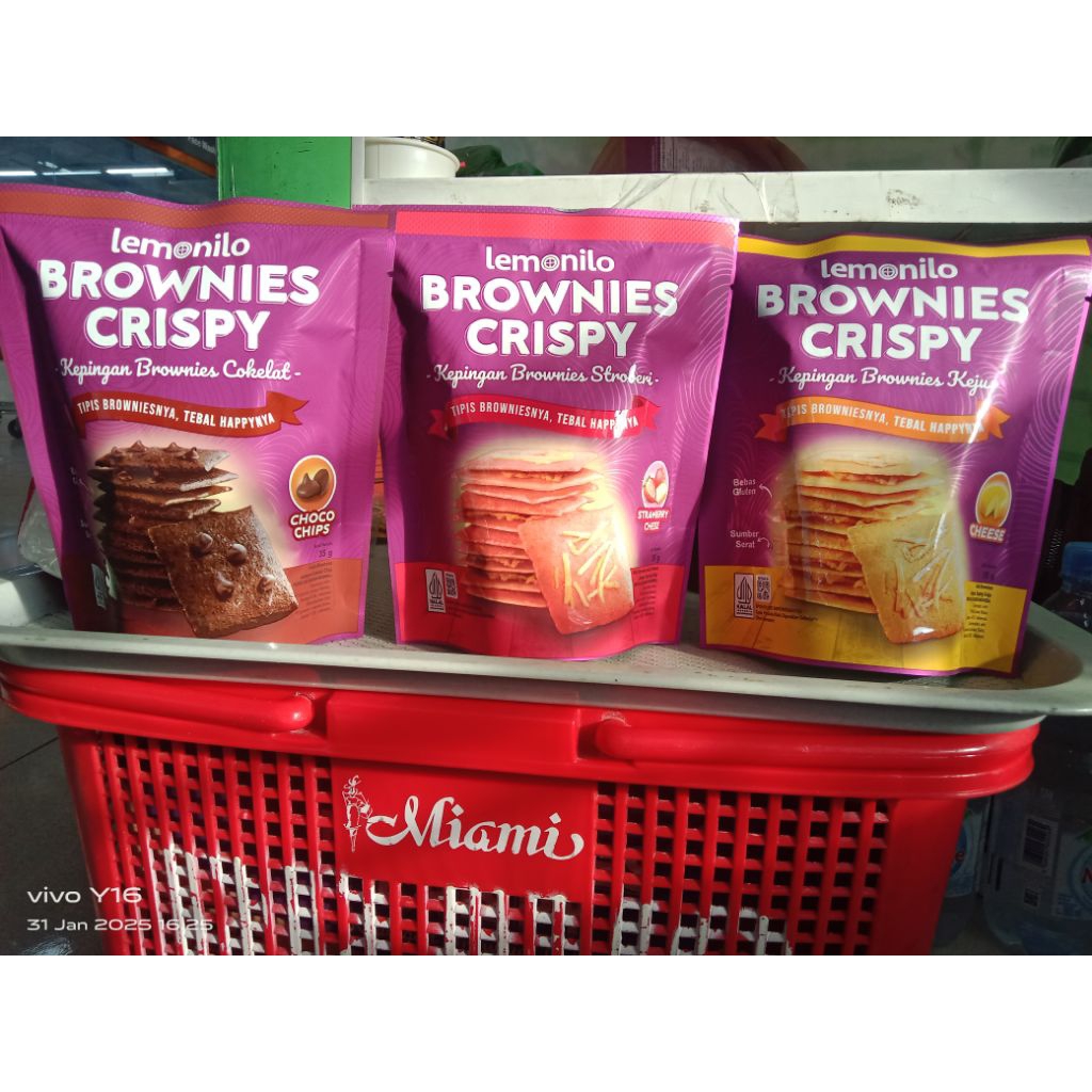 

Lemonilo Brownies Crispy 35gr(paket isi 3pcs)