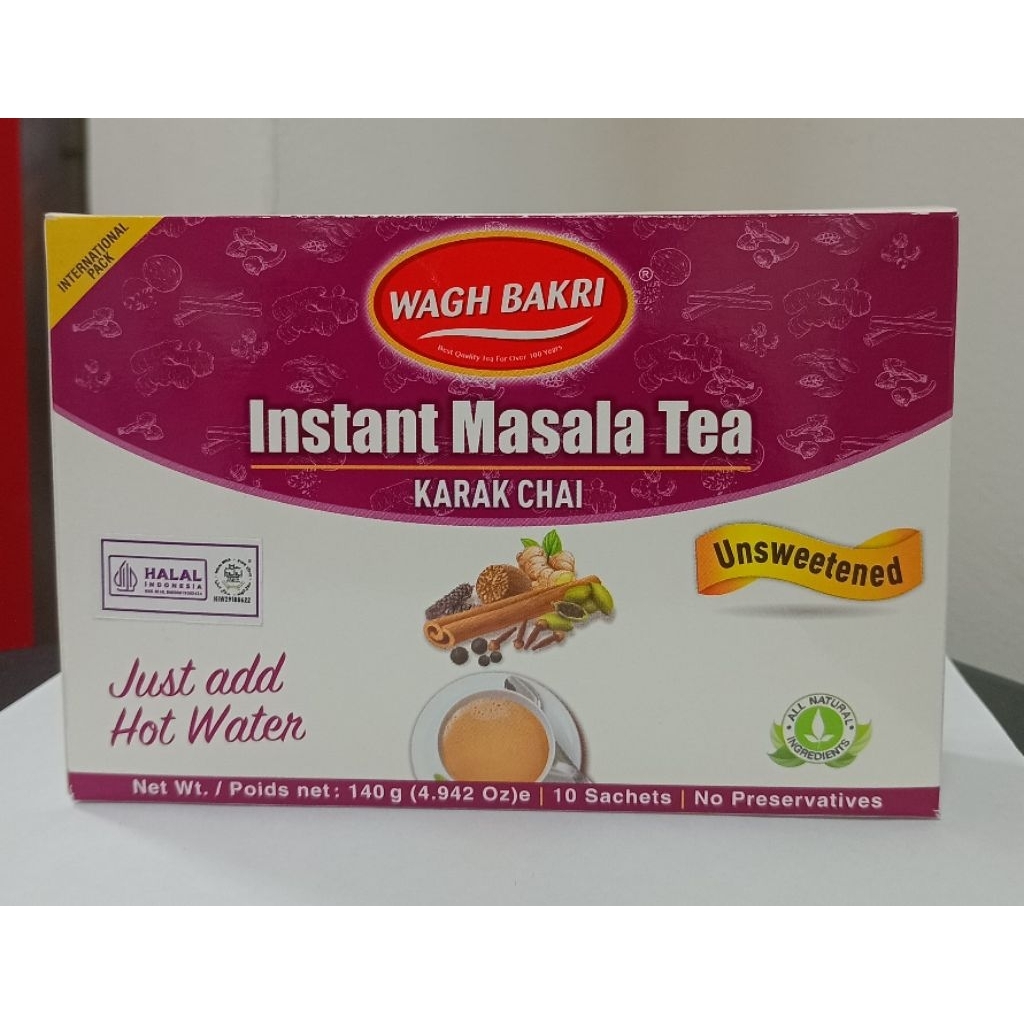 

Wagh Bakri Instant Masala Tea @140 gr