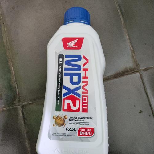 Oli AHM MPX 2 0,65ML/Oli Motor Matic Honda ESP 110CC Genio Scoopy Prestiege New Beat deluxe & Beat S