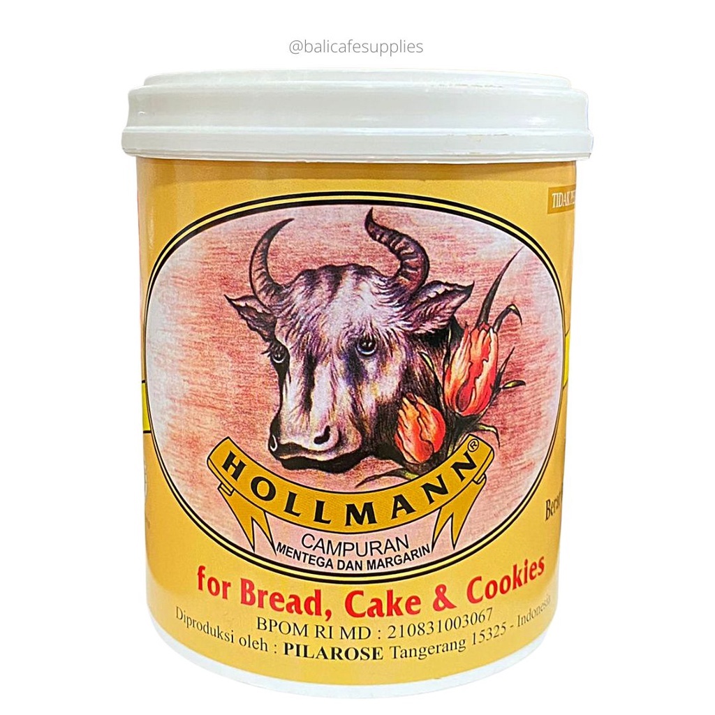 

TBK Hanna - Hollmann Butter Campuran Mentega dan Margarin 800g - Butter Blend untuk Roti Kue Cookies Wangi Lembut Gurih Tidak Eneg Kualitas Terbaik Baking Bahan Kue Roti Manis Bolu Kukus Oven Tart Kering dan Basah Tekstur Halus Rasa Enak Harga Ekonomis